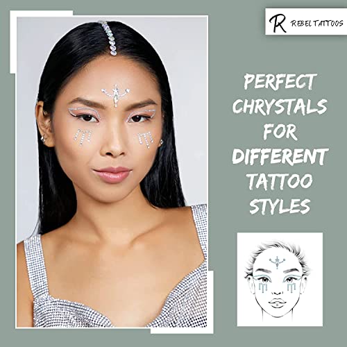 Rebel Tattoos Face crystals "Princess"