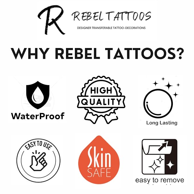 Rebel Tattoos face crystals "FLORAL"
