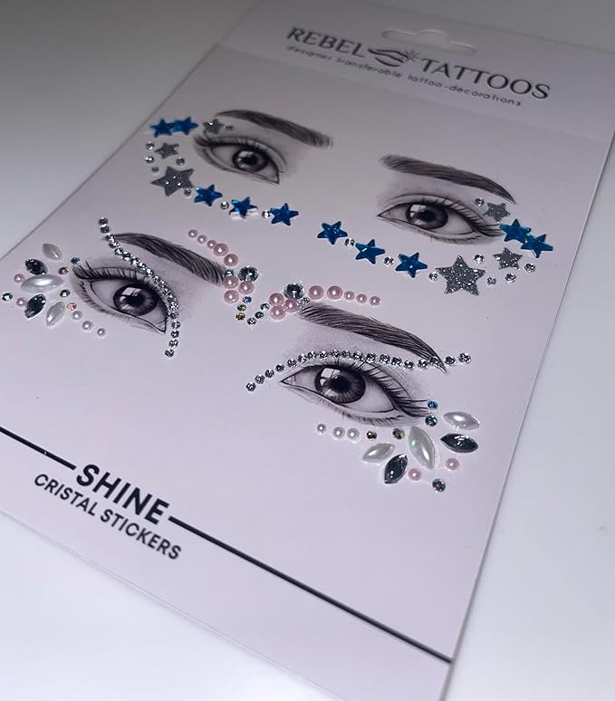 Rebel Tattoos face crystals "SHINE"
