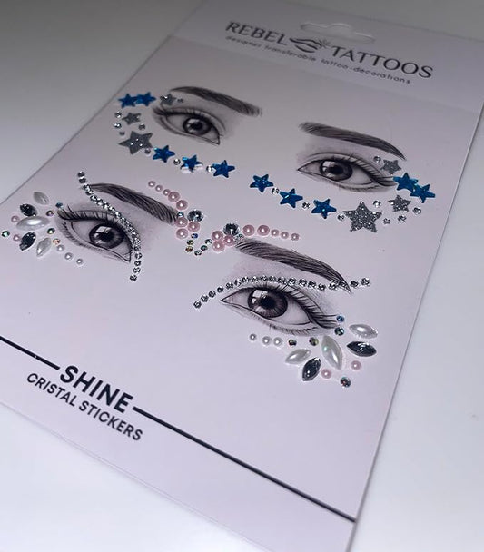 Rebel Tattoos face crystals "SHINE"