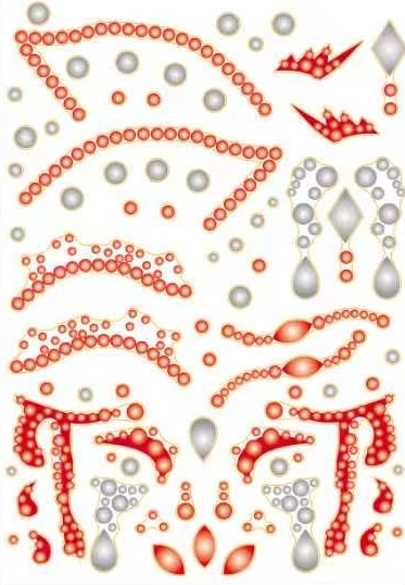 Rebel Tattoos Face crystals "Bloody Beautiful"