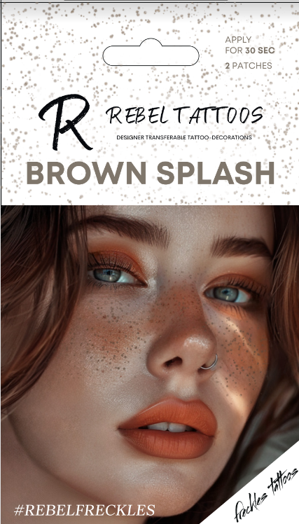 Rebel Tattoos freckles "Brown Splash"