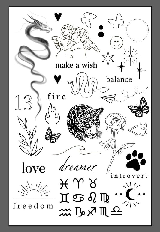 Rebel Tattoos set "Dragon"
