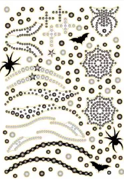 Rebel Tattoos Face crystals "Spider Tale"