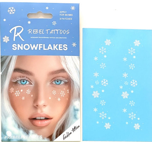 Rebel Tattoos freckles " WHITE SNOWFLACKES"