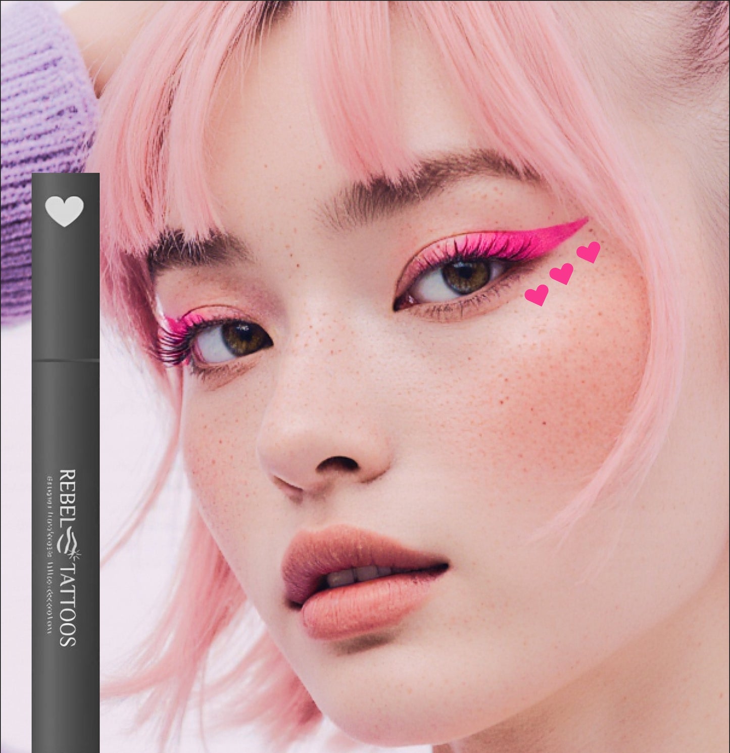Eye liner stamp "Heart"