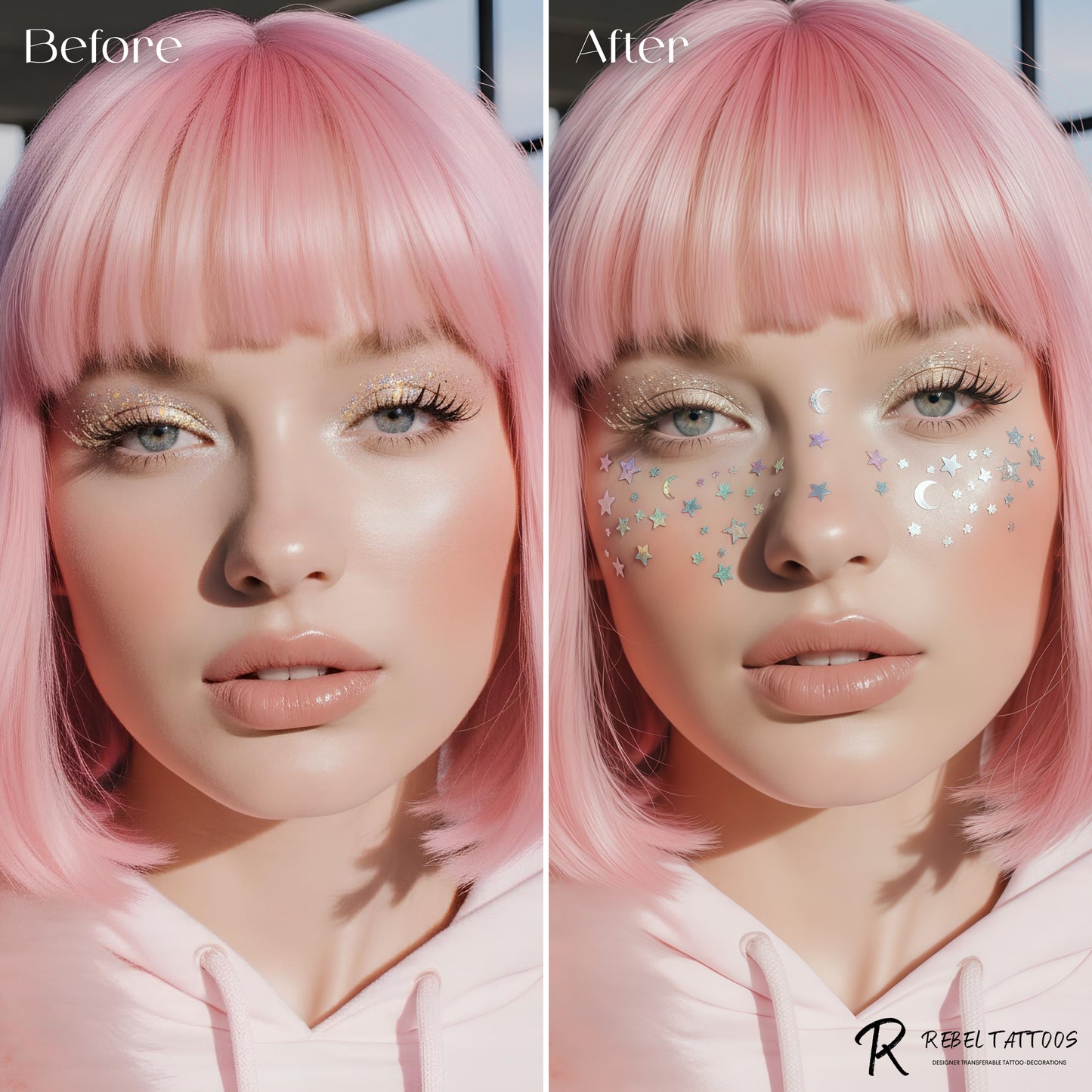 Rebel Tattoos freckles "STAR TRACK"