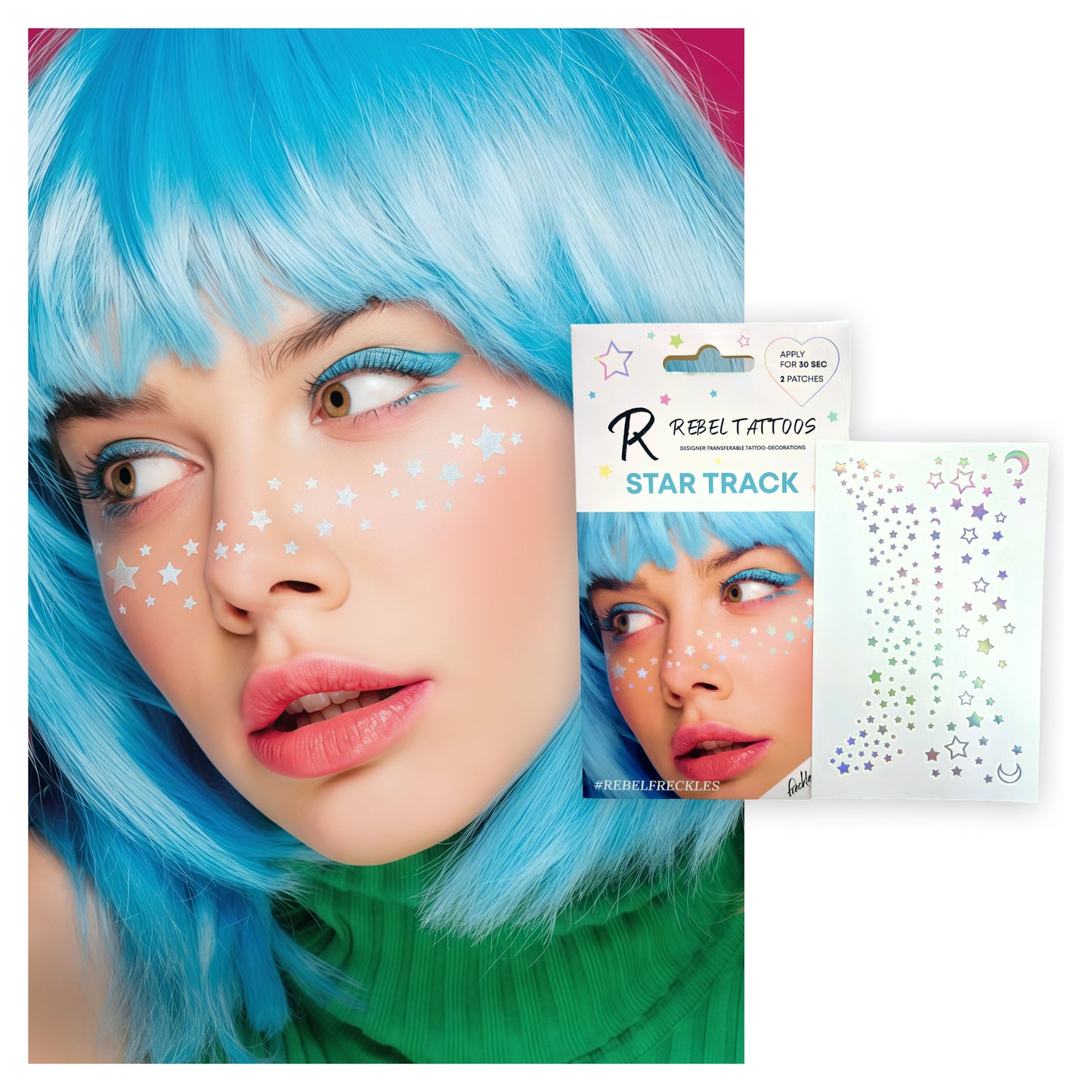 Rebel Tattoos freckles "STAR TRACK"