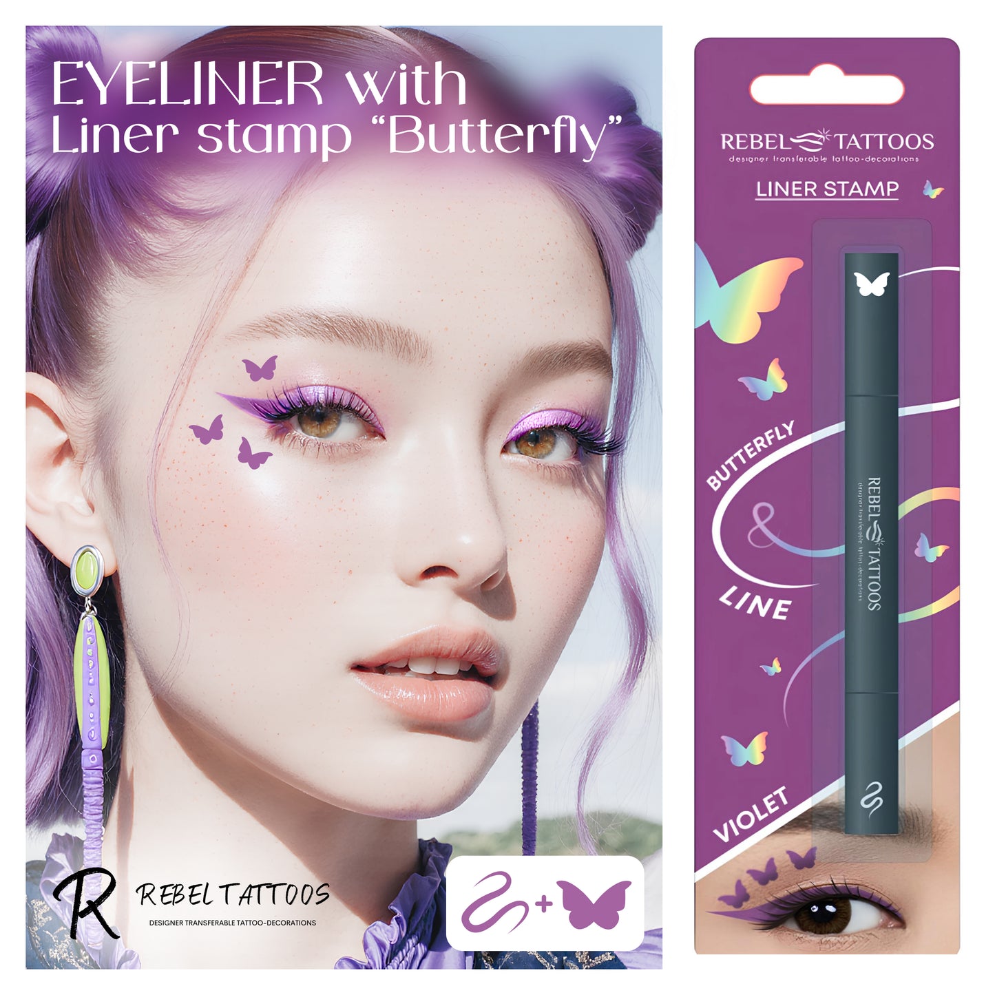 Eye liner stamp "Butterfly"