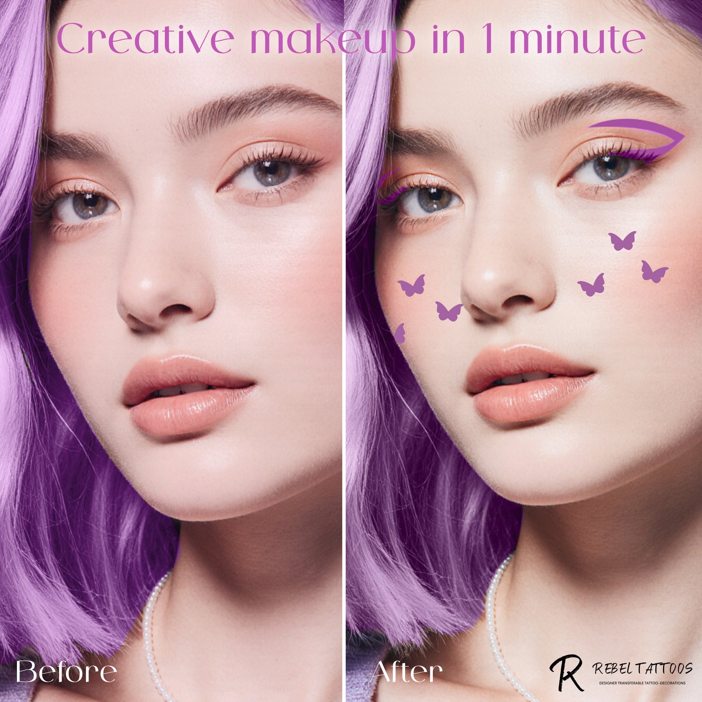 Eye liner stamp "Butterfly"
