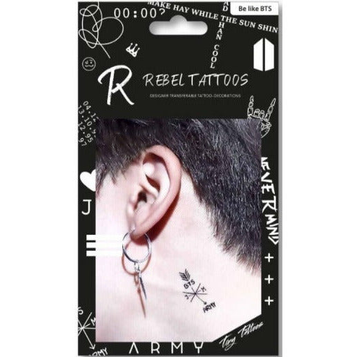 Rebel Tattoos set "Be like BTS"